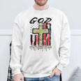 God Gave His Hardest Battles To His Toughest Soldiers Sweatshirt Gifts for Old Men