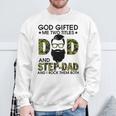 Goded Me Two Titles Dad And Papa Fathers Day Sweatshirt Gifts for Old Men