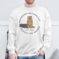 Groundhog Day Quote Respect The Shadow Meteorology Sweatshirt Gifts for Old Men