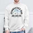 Gymnastik Papa Für Stolzeäter Raglan Sweatshirt Geschenke für alte Männer