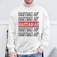 Haitian Af Patriotic Red Blue Haiti Zoe Pride For Flag Day Sweatshirt Gifts for Old Men