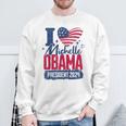 I Heart Michelle Obama 2024 For President Retro Election Sweatshirt Gifts for Old Men