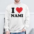 I Heart Nami First Name I Love Personalized Stuff Sweatshirt Gifts for Old Men