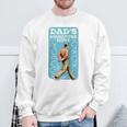 Herren Papas Signature Move Lustiges Papa-Meme Zumatertag Des Großvaters Raglan Sweatshirt Geschenke für alte Männer