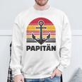 Herren Papitänatertag Bester Papa Anker Norden Kapitän Sweatshirt Geschenke für alte Männer