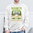 Herren Waldarbeiter Papa Wie Ein Normaler Papa Nuriel Cooler Raglan Sweatshirt Geschenke für alte Männer