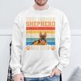 Hunde Papaatertag Geschenk Retro Deutscher Schäferhund Sweatshirt Geschenke für alte Männer