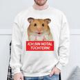 Ich Bin Notal Tüchtern Hamster Meme Total Schüchtern Sweatshirt Geschenke für alte Männer