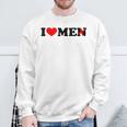Ich Liebe Männer Ohne Das N Herz Herren Mit Durchstrichenem N Sweatshirt Geschenke für alte Männer
