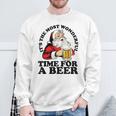 Its The Most Wonderful Time For A Beer Santa Christmas Sweatshirt Gifts for Old Men