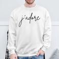 J'adore French Words Sweatshirt Gifts for Old Men