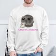 Katzi Will Kuschli Sad Hamster Meme Sweatshirt Geschenke für alte Männer