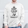 Keep Calm And Let Jeff Handle It Name Sweatshirt Gifts for Old Men
