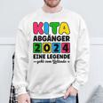 Kinder Kita Abgänger 2024 Schulkind Schule Letzter Tag Einschulung Sweatshirt Geschenke für alte Männer