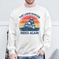 Lawn-Mowing The Lawn Ranger Rides Again Mower Dad Sweatshirt Gifts for Old Men