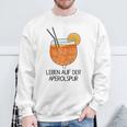 Leben Auf Der Aperolspur Summer Drink Sweatshirt Geschenke für alte Männer