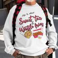 Life Is About Sweet Tea And Waffle Fries Sweatshirt Gifts for Old Men