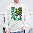 You Look Like I Need A Drink Beer St Patrick's Day Sweatshirt Gifts for Old Men