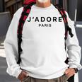 I Love Paris J-Adore Paris White Graphic Sweatshirt Gifts for Old Men