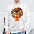 I Love My Roots Back Powerful Black History Month Junenth Sweatshirt Gifts for Old Men
