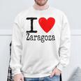 I Love Zaragoza Yo Amo Zaragoza Yo Corazón Zaragoza Camisa de entrenamiento Regalos para ancianos