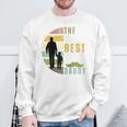 Lustig Der Beste Papa Der Welt Führt Die Liebe Raglan Sweatshirt Geschenke für alte Männer