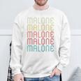 Malone Retro Vintage Style Name Sweatshirt Gifts for Old Men
