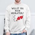 Marriage Proposal Willst Du Mich Heiraten Sweatshirt Geschenke für alte Männer