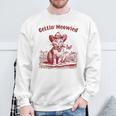 Meowdy Bachelorette Party Cowgirl Cowboy Cat Bridal Squad Sweatshirt Gifts for Old Men