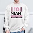 Miami 10 GOAT Herren Sweatshirt - Sportdesign für den Großartigsten Geschenke für alte Männer