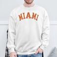 Miami Florida Retro Vintage Weathered Sweatshirt Gifts for Old Men Miami Florida Retro Vintage Weathered Sweatshirt Gifts for Old Men