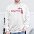 Michigangster Detroit Michigan Midwest Mitten Sweatshirt Gifts for Old Men