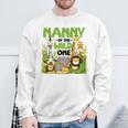 Nanny Of The Wild One Birthday 1St Safari Jungle Family Sweatshirt Gifts for Old Men