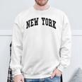 New York Nyc Throwback Classic Sweatshirt Gifts for Old Men