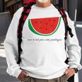This Is Not A Watermelon Palestine Flag French Version Sweatshirt Gifts for Old Men