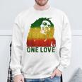 One Reggae Love Reggae Music Lover Jamaica Rock Roots Sweatshirt Gifts for Old Men