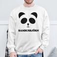 Panda-Gesicht Sweatshirt Bambusbjörn, Witzig & Unisex Weiß Geschenke für alte Männer