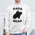 Papa Bear Baby Cub Für Papa Zumatertag Sweatshirt Geschenke für alte Männer