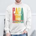 Papa Kühler Retro Opa Herrenatertag Geschenk-Idee Sweatshirt Geschenke für alte Männer