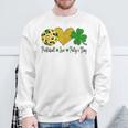 Peace Love Patty's Day Pickleball Shamrocks St Patrick's Day Sweatshirt Gifts for Old Men