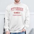 Pittsburgh Pennsylvania Pa Vintage Athletic Sports Sweatshirt Gifts for Old Men