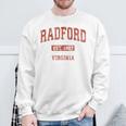 Radford Virginia Va Vintage Athletic Sports Sweatshirt Gifts for Old Men