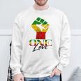 Rasta Reggae One Love Reggae Roots Handfist Reggae Flag Sweatshirt Gifts for Old Men