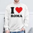 Red Heart I Love Roma Sweatshirt Gifts for Old Men