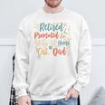 Retirement For Dad 2024 Retired Pet Cats Lover Sweatshirt Gifts for Old Men