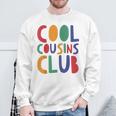 Retro Cool Cousin Club Cousin Squad Crew Matching Family Sweatshirt Gifts for Old Men