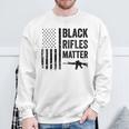 Rifles Matter Pro Gun Rights Camo Usa Flag Sweatshirt Geschenke für alte Männer