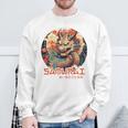 Rückenprint Samurai-Drachenkrieger Japanischer Ninja Kawaii Sweatshirt Geschenke für alte Männer