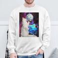 Singing Disco Cat In Space For Cat Lovers Sweatshirt Gifts for Old Men