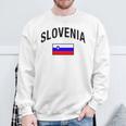 Slovenia Flag Slovenia Proud Slovenia Gray Sweatshirt Geschenke für alte Männer